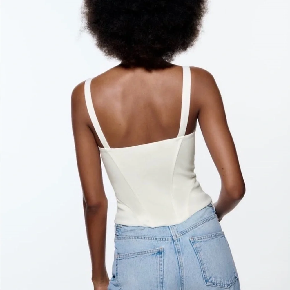 Zara linen blend corset - Picture 2 of 4